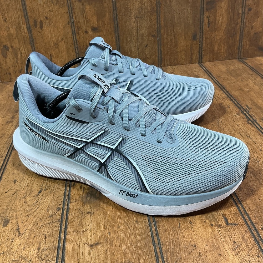 ASICS GT-1000 14 Mens Size 11.5 Extra Wide Gray Gravel/White Running Shoes